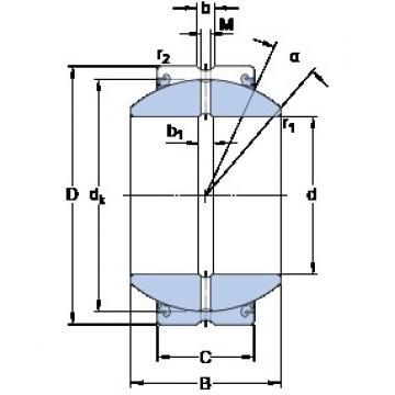 60 mm x 105 mm x 63 mm  SKF GEH 60 ES-2LS محامل عادي