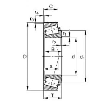 55 mm x 95 mm x 30 mm  FAG 33111 تناقص الأسطوانة المحامل