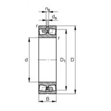 530 mm x 780 mm x 250 mm  FAG 240/530-B-MB محامل كروية