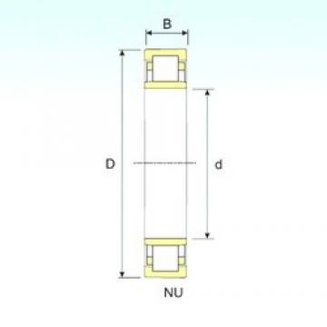 25 mm x 52 mm x 15 mm  ISB NU 205 محامل أسطوانية