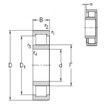 120 mm x 215 mm x 40 mm  NKE NU224-E-M6 محامل أسطوانية