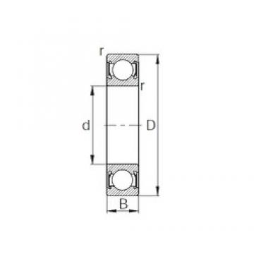 32 mm x 90 mm x 23 mm  KBC 6308/32DD الكرات الأخدود العميق