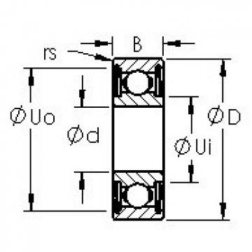 AST SMR105ZZ الكرات الأخدود العميق