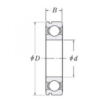 38,1 mm x 82,55 mm x 19,05 mm  RHP LJ1.1/2-N الكرات الأخدود العميق