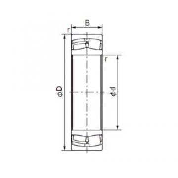 60 mm x 110 mm x 28 mm  NACHI 22212EX محامل أسطوانية