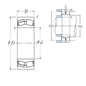 160 mm x 290 mm x 80 mm  NSK 22232CDE4 محامل كروية