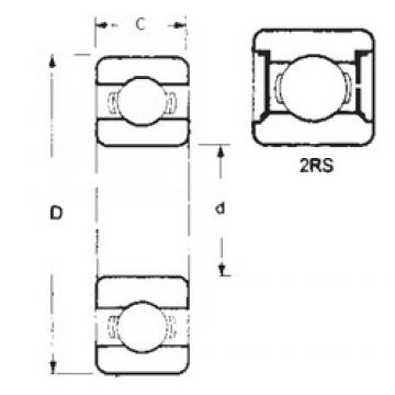 35 mm x 62 mm x 14 mm  FBJ 6007-2RS الكرات الأخدود العميق