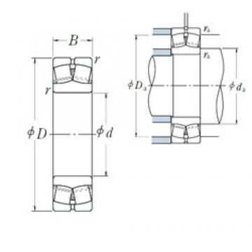 45 mm x 100 mm x 36 mm  NSK 22309EAE4 محامل كروية