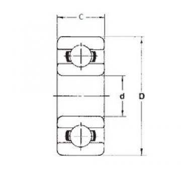 2 mm x 6 mm x 2,5 mm  FBJ MR62 الكرات الأخدود العميق