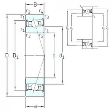 90 mm x 140 mm x 24 mm  SNFA HX90 /S 7CE3 الاتصال الكرات الزاوي