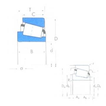 184,15 mm x 236,538 mm x 25,4 mm  Timken LL537649/LL537610 تناقص الأسطوانة المحامل