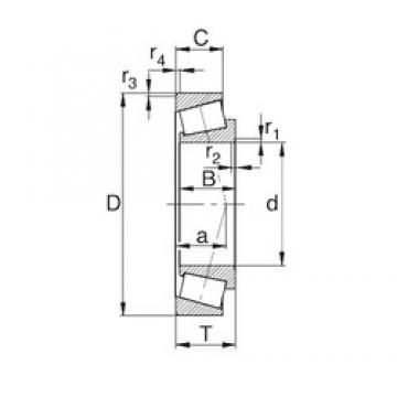 60 mm x 110 mm x 22 mm  KBC 30212J تناقص الأسطوانة المحامل