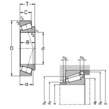 100 mm x 215 mm x 51 mm  NKE 31320 تناقص الأسطوانة المحامل