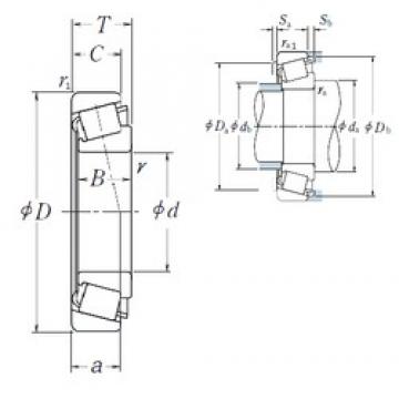 80 mm x 125 mm x 29 mm  NSK HR32016XJ تناقص الأسطوانة المحامل