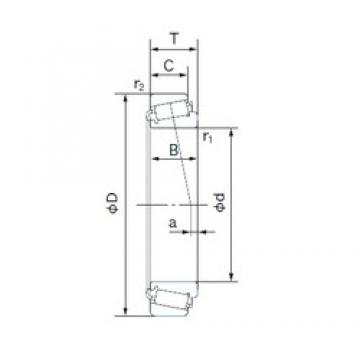 17 mm x 47 mm x 14 mm  NACHI E30303J تناقص الأسطوانة المحامل