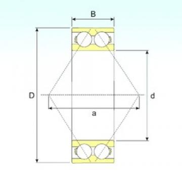 75 mm x 160 mm x 68,3 mm  ISB 3315 A الاتصال الكرات الزاوي