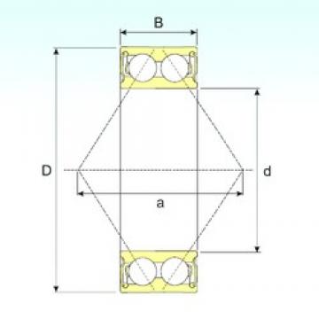 65 mm x 140 mm x 58,7 mm  ISB 3313-2RS الاتصال الكرات الزاوي