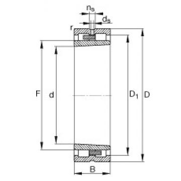 360 mm x 480 mm x 118 mm  FAG NNU4972-S-K-M-SP محامل أسطوانية