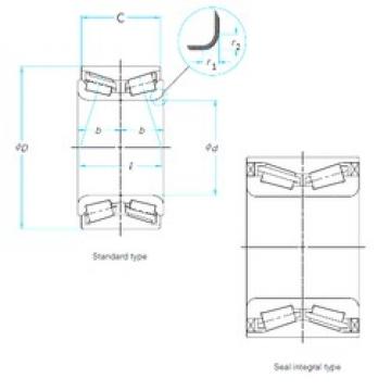 32 mm x 58 mm x 65 mm  FAG RW956 المحامل الدوارة الاتجاه