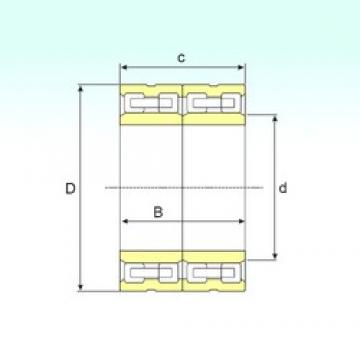 530 mm x 780 mm x 570 mm  ISB FCD 106156570 محامل أسطوانية