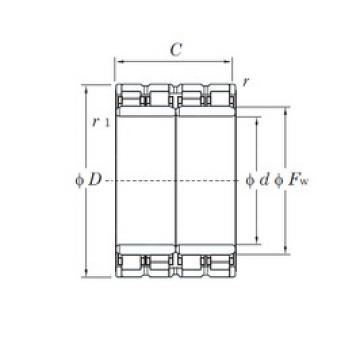 400 mm x 560 mm x 410 mm  KOYO 80FC56410 محامل أسطوانية