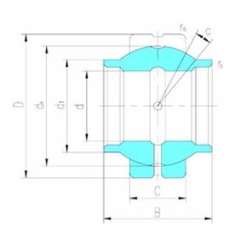 60 mm x 90 mm x 60 mm  LS GEEW60ES محامل عادي