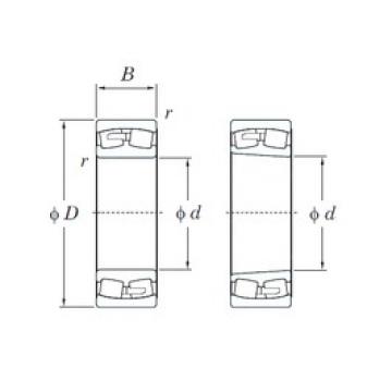 530 mm x 710 mm x 136 mm  KOYO 239/530RK محامل كروية