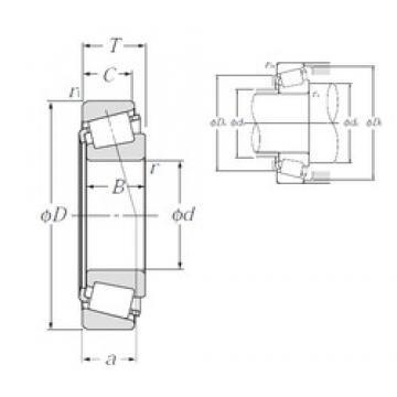 142,875 mm x 200,025 mm x 39,688 mm  NTN 4T-48685/48620 تناقص الأسطوانة المحامل