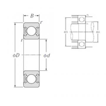 100 mm x 215 mm x 47 mm  NTN 6320LLU الكرات الأخدود العميق