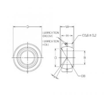 14 mm x 27,5 mm x 14 mm  NMB MBG14CR محامل عادي