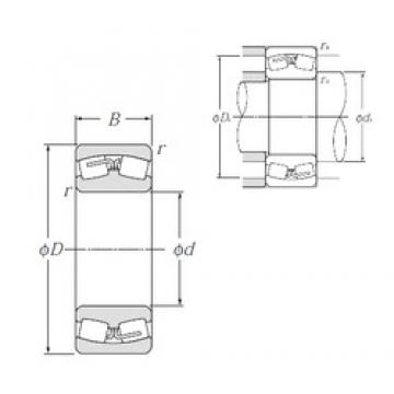 180 mm x 250 mm x 52 mm  NTN 23936 محامل كروية