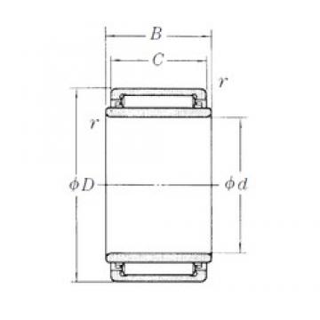 38 mm x 53 mm x 20 mm  NSK LM435320-1 محامل إبرة الأسطوانة