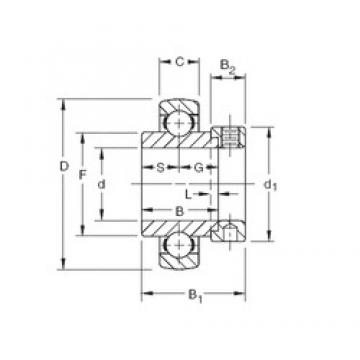 52,3875 mm x 120 mm x 55,56 mm  Timken SMN201KB الكرات الأخدود العميق