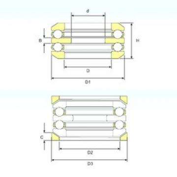 35 mm x 73 mm x 9 mm  ISB 54209 U 209 فحوى الكرات