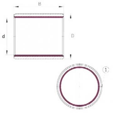 25,4 mm x 28,575 mm x 25,4 mm  INA EGBZ1616-E40 محامل عادي