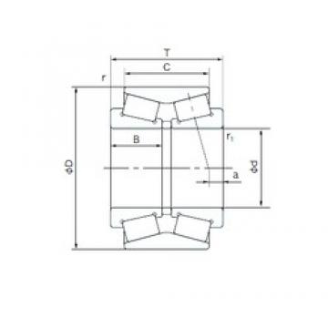 190 mm x 280 mm x 46 mm  NACHI QT1 تناقص الأسطوانة المحامل