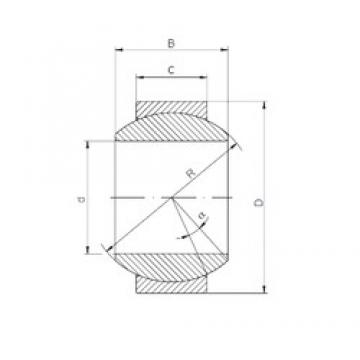 180 mm x 290 mm x 155 mm  ISO GE 180 HS-2RS محامل عادي