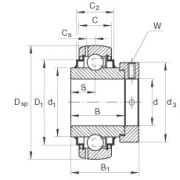 INA GE75-KRR-B الكرات الأخدود العميق