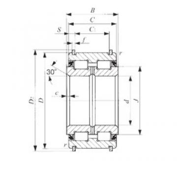 100 mm x 150 mm x 67 mm  IKO NAS 5020UUNR محامل أسطوانية