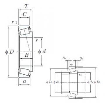 203,2 mm x 482,6 mm x 95,25 mm  KOYO EE380080/380190 تناقص الأسطوانة المحامل