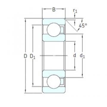 10 mm x 26 mm x 8 mm  SKF 6000/HR11QN الكرات الأخدود العميق