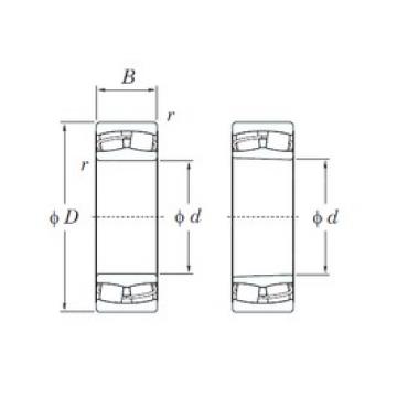 180 mm x 280 mm x 100 mm  KOYO 24036RHK30 محامل كروية