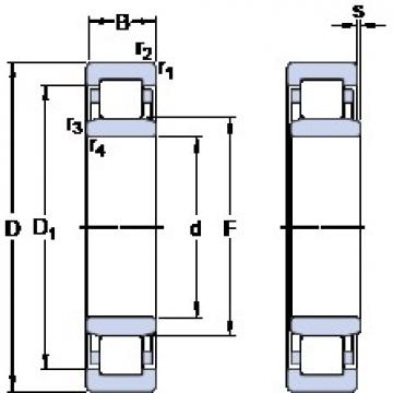 35 mm x 62 mm x 14 mm  SKF NU 1007 ECPH فحوى الكرات