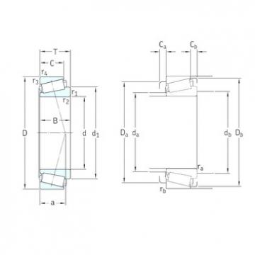 100 mm x 215 mm x 47 mm  SKF 30320J2 تناقص الأسطوانة المحامل