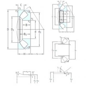 300 mm x 540 mm x 95 mm  SKF 29460E المحامل الدوارة الاتجاه