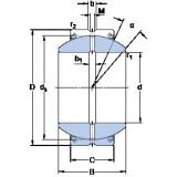 60 mm x 105 mm x 63 mm  SKF GEH 60 ES-2LS محامل عادي