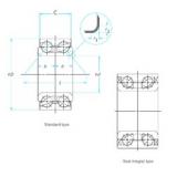 42 mm x 80 mm x 44 mm  NSK ZA-42BWD22ACA12-01 E تناقص الأسطوانة المحامل