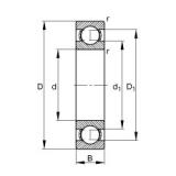 110 mm x 140 mm x 16 mm  FAG 61822-Y الكرات الأخدود العميق