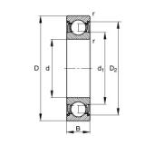 17 mm x 47 mm x 14 mm  FAG 6303-2Z الكرات الأخدود العميق