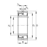 220 mm x 370 mm x 150 mm  FAG 24144-E1 محامل كروية